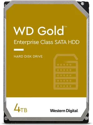 Produktbild von Western Digital Gold, 4 TB, 7200 RPM, 256 MB, 3.5", Serial ATA III