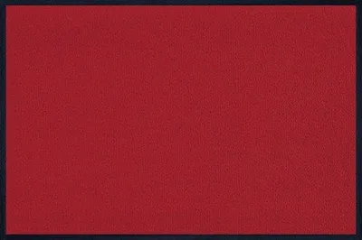 Produktbild von Unyqoos® Rote Fußmatte für innen – Türmatte 40 x 60 cm, 100% Nitril-Gummirücken, robuster Nylonflor, rutschfest & waschbar bis 60°C