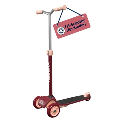 Produktbild von HUDORA Tri Scooter - bordeaux - Höhenverstellbarer & zusammenklappbarer Cityroller für bis zu 100kg - für Kinder & Jugendliche