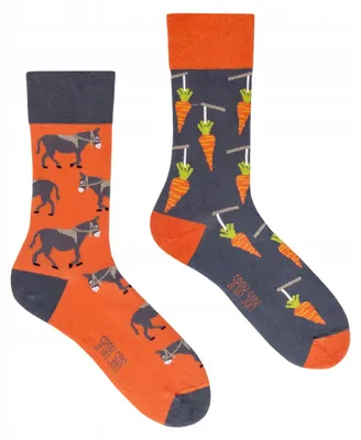Produktbild von Spox Sox Motivsocken Eselskarotten für Damen und Herren
