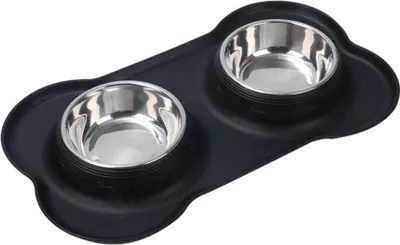 Produktbild von Hunde- und Katzennapf mit Silikonboden, 2er Set