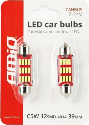 Produktbild von AMIO ZAROWKA LED 12-24V C5W C10W 39MM 12XSMD x