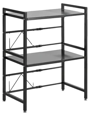 Produktbild von Mikrowellenregal, Schwerlast-Kohlenstoffstahl, Höhenverstellbar, 2-stufig