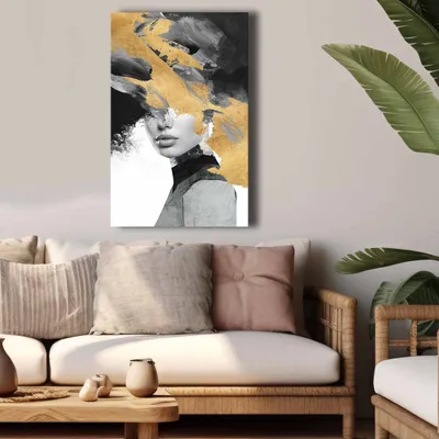Immagine prodotto di Wallity, 4570softc-014, Quadro decorativo su tela, 100% TELA, Multicolore, 45 x 70 cm