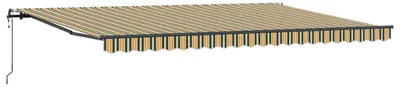 Obrázok produktu pre Zatemniteľná markíza Zelená a žltá 500 × 350 cm