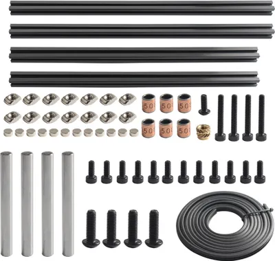 Produktbild von Clicky Clack Kuehlschranktuer 3D-Drucker Teil Zubehoer Kompatibel mit 350mm VORO 2.4 Maschine Schutztuerrahmen Metall Kit
