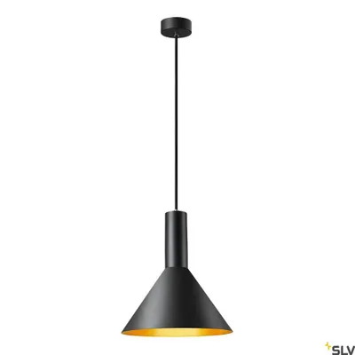 Obrázok produktu pre SLV 1002949 PHELIA 275 E27 závesné svetlo čierna/zlatá