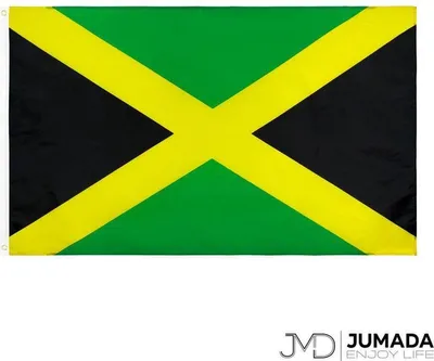 Imagen del producto de Banderina jamaicana – Bandera de Jamaica – Bandera de Jamaica – Banderas – Poliéster – 150 x 90 cm