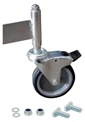 Produktbild von Fahrrolle Ø125 mm mit Bremse für Podestleiter mit 7 Stufen