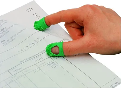 Produktbild von Blattwender Größe 5 Durchmesser 22mm latexfrei grün VE=100 Stück