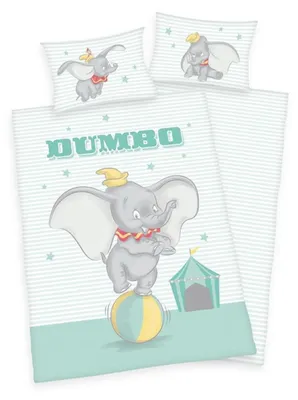 Immagine prodotto di Biancheria da letto per bambini Disney Dumbo 100 x 135 cm 100% cotone
