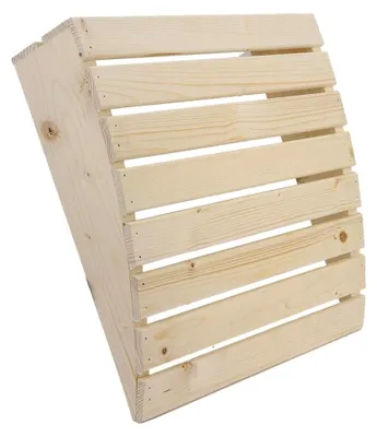 Produktbild von Holzkissen für die Kopfstütze im Saunaraum, praktisches Zubehör für die Sauna