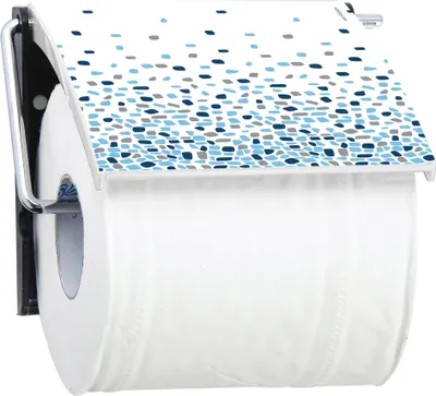 Image de MSV Bad Serie "Brest Blau" Porte-papier WC Porte-rouleau de papier Porte-papier toilettes