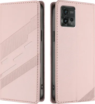 Obrázek produktu pro Pouzdro pro Motorola Moto G72,Polyuretankožené peněženkové pouzdro s přihrádkou na karty a funkcí stojánku Pink
