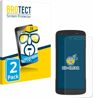Produktbild von 2x Für Zebra TC27 Schutzfolie BROTECT Displayschutz Display Schutz Folie Klar Transparent