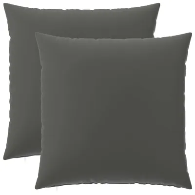 Imagen del producto de vidaXL Fundas de cojín, 2 unidades, modelo HEERLEN, color gris antracita, 60 x 60 cm, material: poliéster