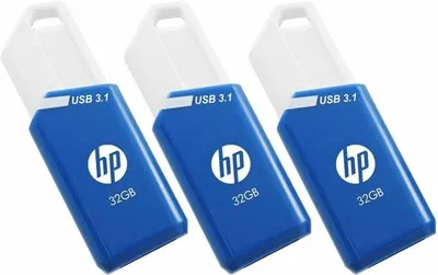 Produktbild von HP x755w Triple Pack USB-Stick 32 GB USB Typ-A 3.2 Gen 1 (3.1 Gen 1) Blau, Weiß