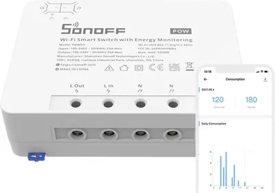 Produktbild von Sonoff POWR3 High Power Smart Switch, Schaltaktor, WiFi