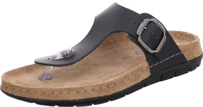 Produktbild von Rohde Damen Pantolette Zehentrenner mit Strass und Memoryfußbett Rodigo-D 5894, Größe:39 EU, Farbe:Schwarz