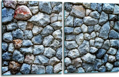 Produktbild von Herdabdeckplatten 2x40x52 Glaskeramikkochfeld 2-Teilig Glas Spritzschutz Steine
