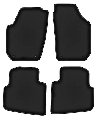 Image de Tapis de sol en moquette pour Skoda Roomster 2006-2015 (ludospace) – jeu 4 pièces, noirs, sur mesure – Wielganizator DURBAN