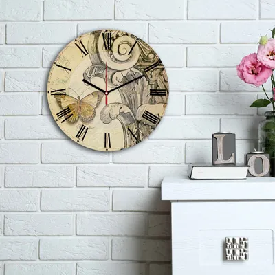 Produktbild von Opviq, 3030MS- HMA6160, Bunt, Wanduhren, 30 cm, 100% MDF (Dicke: 5 mm)