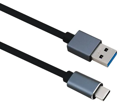 Obrázok produktu pre Helos 288353, 1 m, USB A, USB C, Čierna