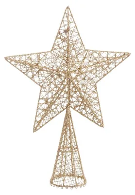Weihnachtsstern aus Metall, mehrfarbig, 20,5 x 6,5 x 28 cm