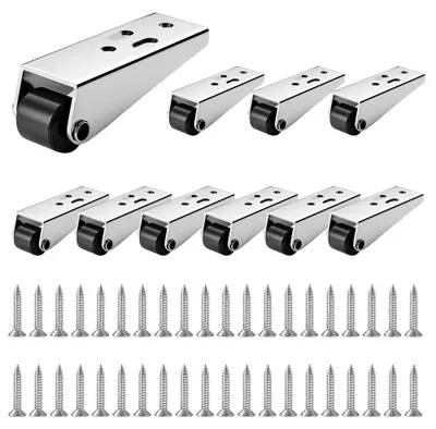 Produktbild von Möbelrollen 10 Stück, 68x20 mm, Mini Bockrollen, für Schreibtisch