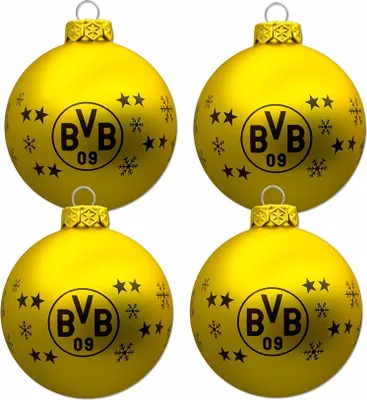Zdjęcie produktu dla BVB 09 BVB bombki choinkowe (4 sztuki) 00 CZARNE/ŻÓŁTE -