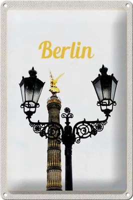 Produktbild von Blechschild Reise 20x30cm Berlin Deutschland Siegessäule Reise