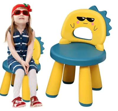 Image de Chaise pour enfant avec dossier et motif dinosaure