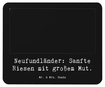 Produktbild von Mr. & Mrs. Panda Mouse Pad Neufundländer Liebe - Schwarz - Geschenk, Mousepad, Hundeliebhaber, großer Mut, mauspad pc, Hunderassen, laptop, Hunde, sanfte Riesen, Hund