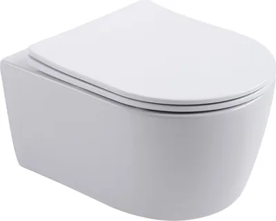 Produktbild von BELVIT PRO Wand-WC randlos weiß mit Softclose WC-Sitz RIM-OFF Design hygienisch & modern