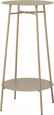 Obrázek produktu pro Vysoký odkládací stolek RENI, Ø 35 x 60 cm, béžový
