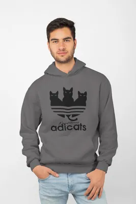 Produktbild von D&B Uni Hoodie EB00016 Adicats Anthrazitgrau-Größe M