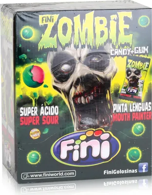 Zdjęcie produktu dla Tri Fini Zombie Candy & Gum guma do żucia 200 sztuk w pudełku