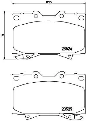 Produktbild von Brembo Bremsbelagsatz, Scheibenbremse Vorderachse P 83 048