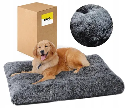 Produktbild von Dogguru Hundebett Shaggy Weiches Flauschiges XL 100x70 cm