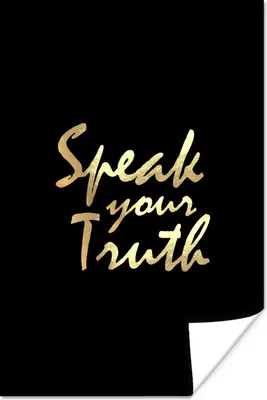 Produktbild von MuchoWow® Poster Zitat - Zuversicht - Gold 40x60 cm - Plakate für die Wand - Poster Babyzimmer