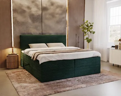 Produktbild von Kontinentales Bett 180x200 ORVEXA 1 - grün
