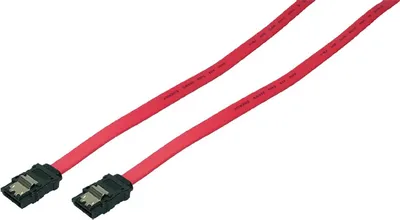 Produktbild von Logilink S-ATA Cable with latch, 2x male, red, 0,30M