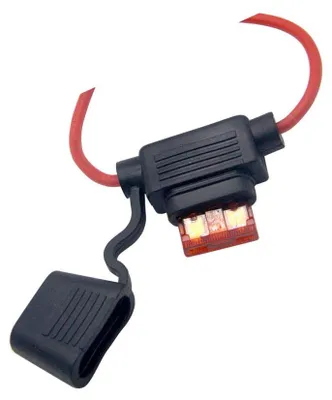 Sicherungshalter 16 AWG, wasserdicht, für Kfz-Flachsicherungen, 10 A