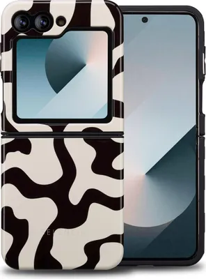 Immagine prodotto di Selencia Vivid Back Cover Samsung Galaxy Z Flip 6 / Flip 7 FE - Art Wave Black