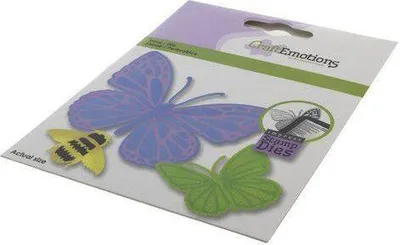 Produktbild von CraftEmotions Impress Stempel & Stanzschablone - Schmetterling & Biene