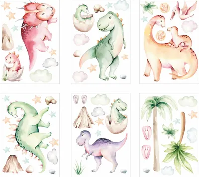 Produktbild von Fensterbilder Dinosaurier selbstklebend - Statisch Haftende PVC Aufkleber