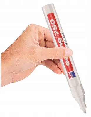 Produktbild von Edding 750 Lackmarker Weiß Rundspitze für Alle Oberflächen