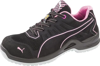 Produktbild von Puma Damen Sicherheitsschuh Fuse TC Pink Low S1P nach EN ISO 20345:2011 S1P ESD SRC schwarz Größe 38