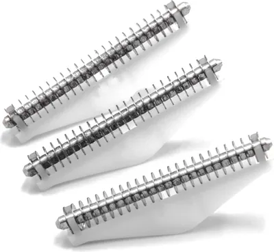 Produktbild von vhbw 3x Klingenblock kompatibel mit Remington RS8986, MS3-4500, MS3-4700, RS8966, RS8503, RS8943 Rasierer Silber