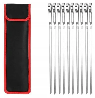 Produktbild von Grilli Grillspieße 10er Set Edelstahl 43cm